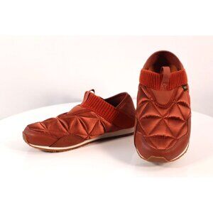 Teva Ember Moc Quilted Slip-On Sneakers Rust Orange Size 8